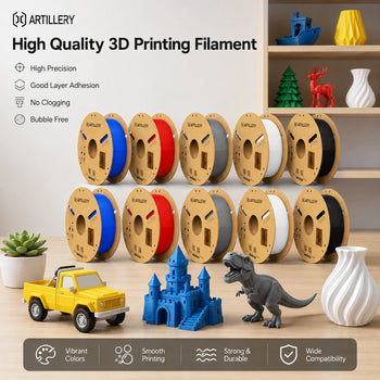 PLA 5-Color Bundle - Cardboard 10KG