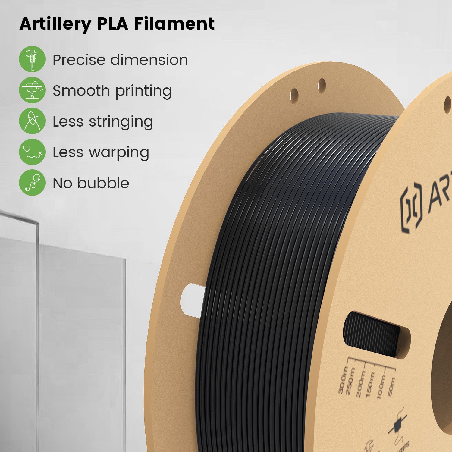 Filament d'imprimante 3D PLA de 1.75 mm de diamètre 10kg