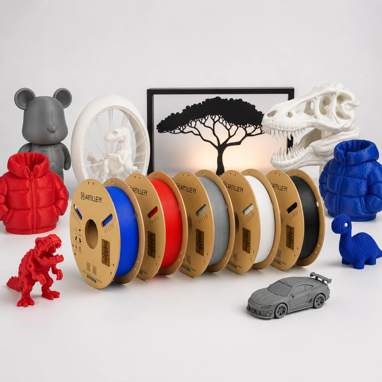 PLA 5-Color Bundle - Cardboard 5KG
